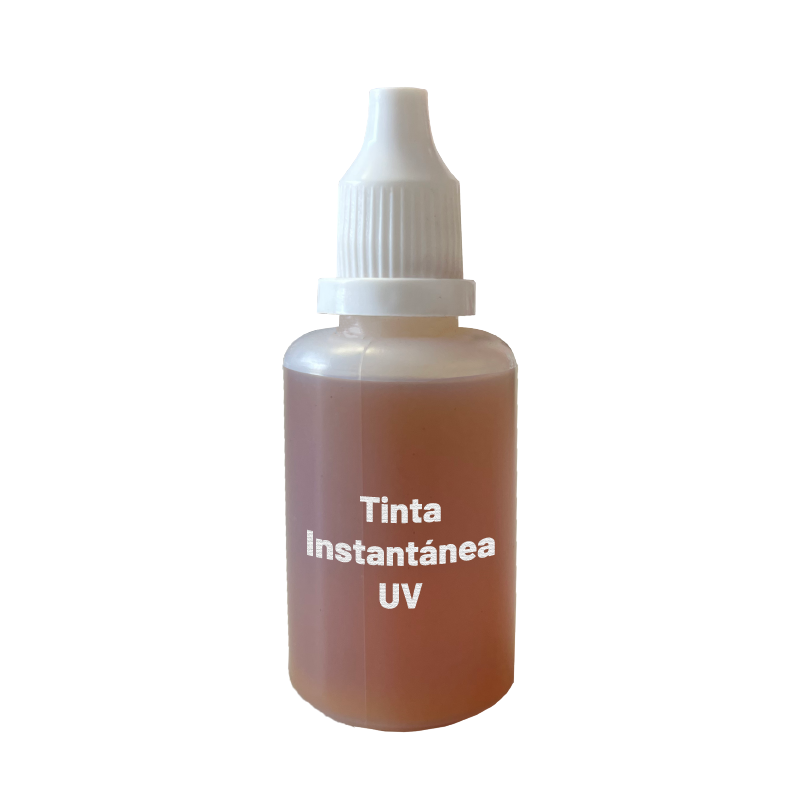 Tinta instantánea UV 30cc - Línea Eco - Producto Exclusivo