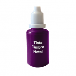 Tinta Violeta 30cc - Especial para timbres de metal - Línea Eco