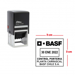 Timbre Fechador automático Shiny Printer S-530D 3.2 cms - Personalizado - Línea Superior