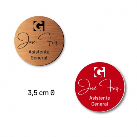 Pack de 2 Piochas de identificación con alfiler