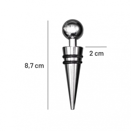 Set para botella de vino 2 piezas - Destapador saca corcho y tapón - Ideal para regalo - Incluye placa metalizada personalizada
