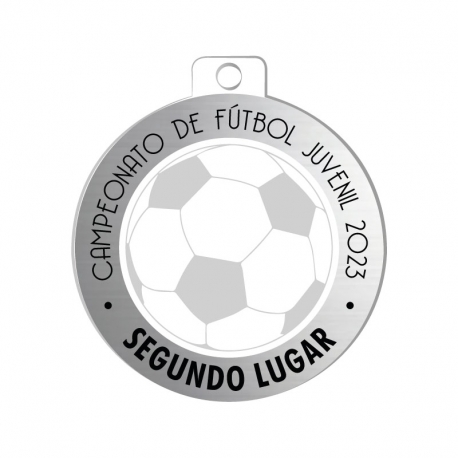 Medallas Deportiva Prime para Segundo Lugar 7cm