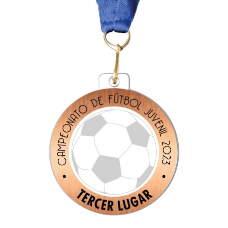 Medallas de competencia línea Prime para Tercer Lugar 7cm Medallas de competencia línea Prime para Tercer Lugar 7cm