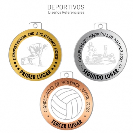 Medallas de competencia línea Prime para Tercer Lugar 7cm Medallas de competencia línea Prime para Tercer Lugar 7cm