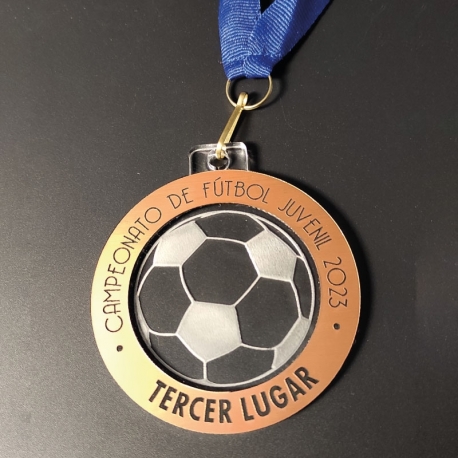 Medallas de competencia línea Prime para Tercer Lugar 7cm Medallas de competencia línea Prime para Tercer Lugar 7cm