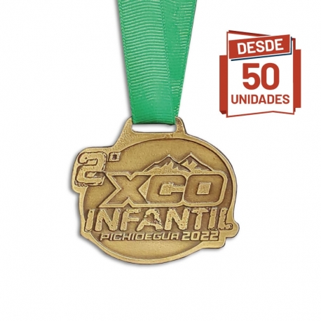 Medalla metálica de 7 cm 