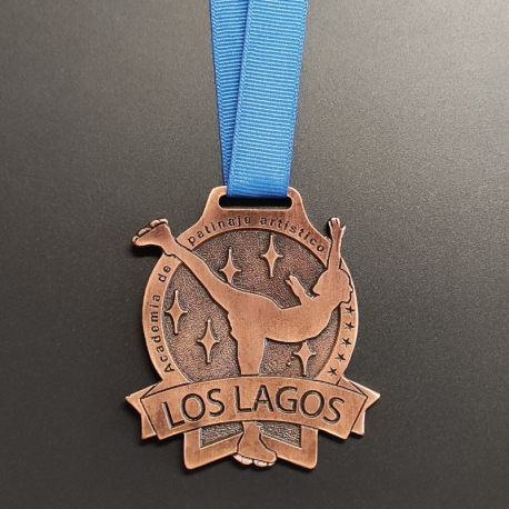 Medalla metálica de 8 cm