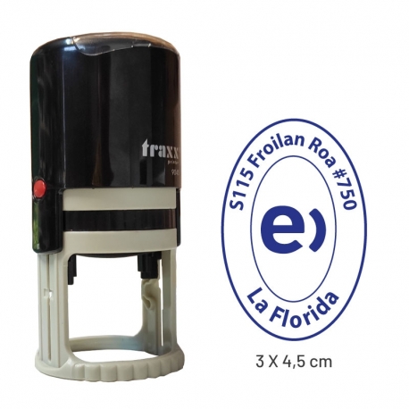Timbre ovalado vertical 3x4,5 cms Timbre ovalado vertical 3x4,5 cms