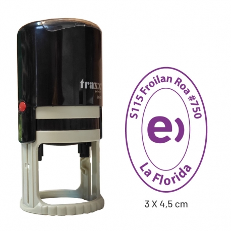 Timbre ovalado vertical 3x4,5 cms Timbre ovalado vertical 3x4,5 cms