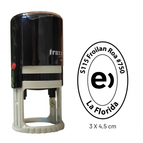 Timbre ovalado vertical 3x4,5 cms Timbre ovalado vertical 3x4,5 cms