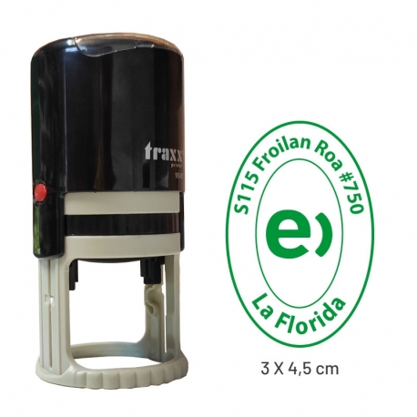 Timbre ovalado vertical 3x4,5 cms Timbre ovalado vertical 3x4,5 cms
