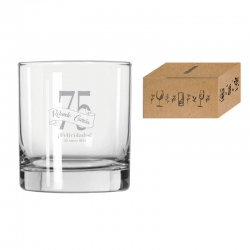 Vaso de Whisky Premier 320 cc - Con diseño personalizado - Incluye grabado láser y caja de presentación