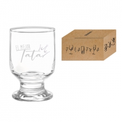 Copa baja de Vino Tinto 172 cc - Personaliza tu diseño - Producto inluye servicio de grabado láser y caja de presentación