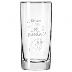 1 vaso liso mediano 350 cc con grabado láser personalizado. incluye caja de regalo