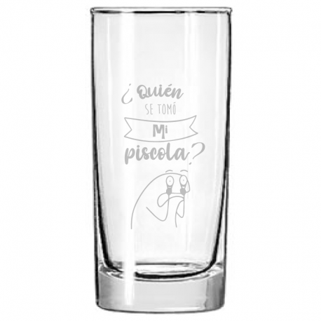 1 vaso liso mediano 350 cc con grabado láser personalizado. incluye caja de regalo
