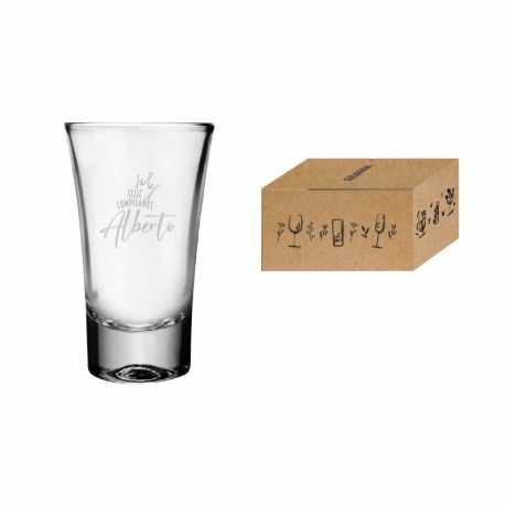 Vaso Tequila Lord 52 cc - Incluye grabado láser y caja de personalización