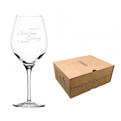 Copa de Vino Stölzle Exquisit 645 cc - con grabado personalizado y caja de presentación. un bello cristal y único.