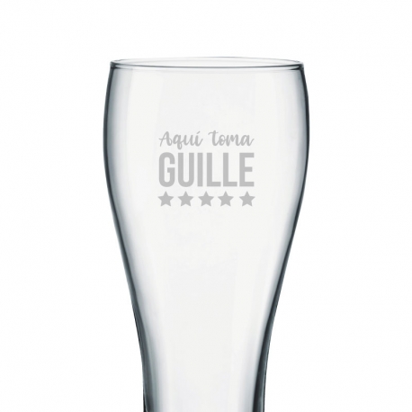 Vaso de Cerveza Praga L (GRANDE), Incluye grabado láser mas caja de presentación 