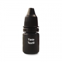 Tinta textil color negro 5 ml - Perfecto para timbrar tu ropa o sobre etiquetas de tela adhesiva para marcar tus cosas