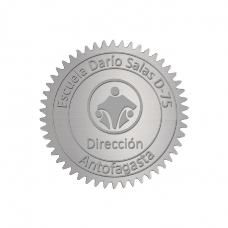Sello dorado con relieve marcado personalizado con tu diseño