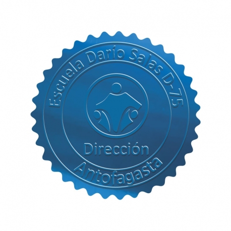 Sello dorado con relieve marcado personalizado con tu diseño