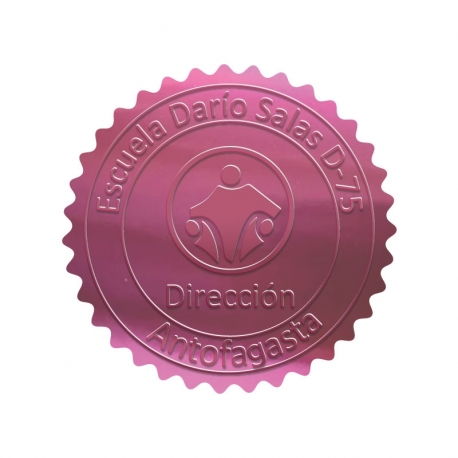Sello dorado con relieve marcado personalizado con tu diseño