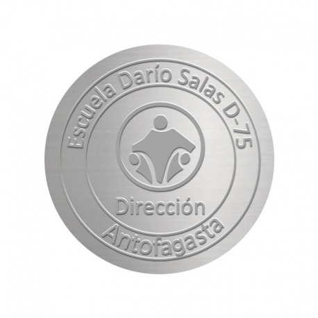 Sello dorado con relieve marcado personalizado con tu diseño