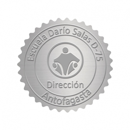 Sello dorado con relieve marcado personalizado con tu diseño