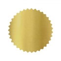 Sello Dorado autoadhesivo metalizado 5 cm - Perfecto para usar con timbres de agua sobre diplomas e invitaciones