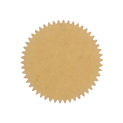 Sello papel kraft , ideal para marcar con timbre de agua o sello seco - autoadhesivo.