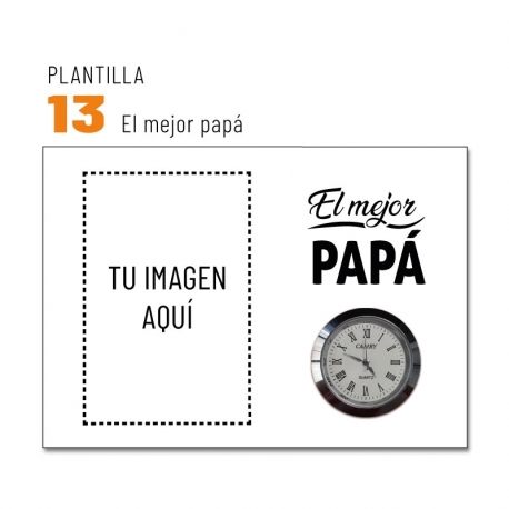 Grabado de rostro / retrato sobre madera nativa con reloj