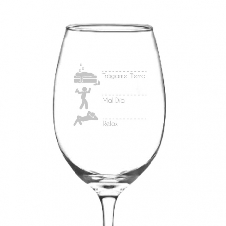 Copa Borgoña 615 cc - Producto con diseño personalizado grabado láser - Incluye caja de presentación