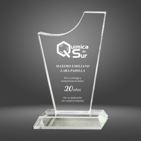Galvano de cristal Morde S (Pequeño), Incluye caja de presentación y grabado láser Galvano de cristal Morde S (Pequeño), Incluye caja de presentación y grabado láser