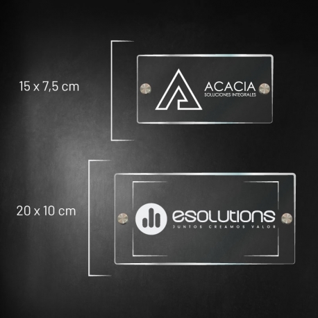 Letrero Acrílico de 4 mm 