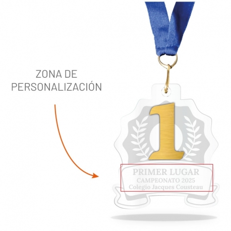 Medalla para premiación línea Prime Primer lugar Medalla para premiación línea Prime Primer lugar