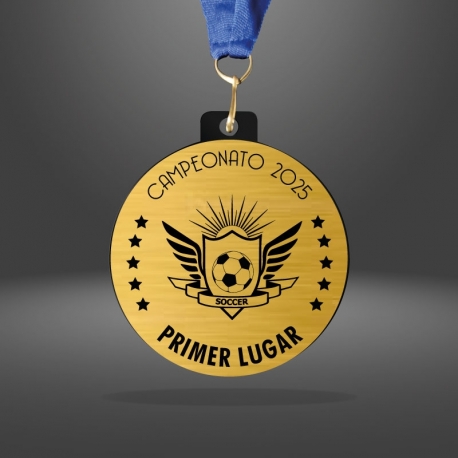 Medallas línea Prime Black para Primer Lugar 7cm - Acrílico negro y placa metalizada personalizada - Ideal para competencias Medallas línea Prime Black para Primer Lugar 7cm - Acrílico negro y placa metalizada personalizada - Ideal para competencias