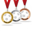 Pack Medallas línea Prime para 1er, 2do y 3er lugar - 3 unidades elaboradas en acrílico y flexilase metalizado