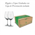 2 Copas de Vino Grabables. Incluye caja de presentación. Especial para regalos y aniversarios. 450 cc