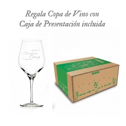 Copa de Vino Stölzle Exquisit 645 cc - Grabado personalizado y caja de presentación
