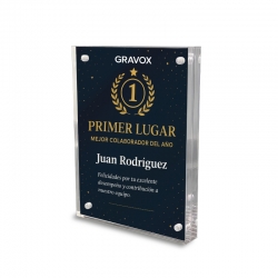 Galvano de Acrílico doble capa M 