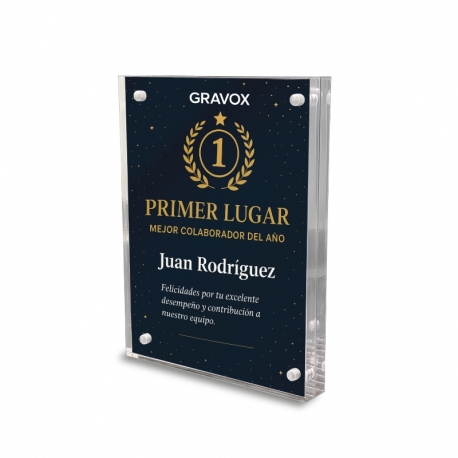 Galvano de Acrílico doble capa M 
