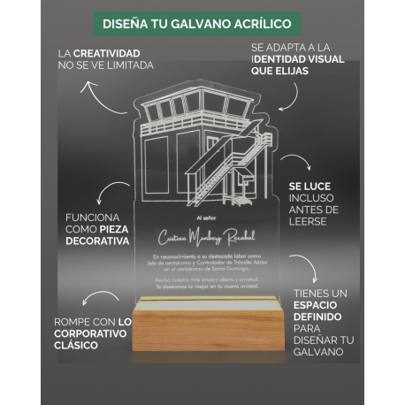 Galvano de Acrílico GRANDE con forma personalizada