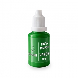 Tinta para tampón color Verde 20 cc serie eco