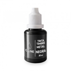 Tinta Negra 30 cc G-Line / Formulación en base a aceite, especial para timbres y foliadores metálicos de uso profesional