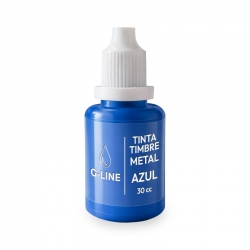 Tinta Azul 30cc - Especial para timbres de metal - Línea Eco