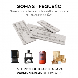 Goma para timbre automático o manual numero 30