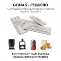 Goma de Repuesto S para Timbres | Cambio de Goma para Timbre Personalizado - Tamaños entre 2x2 y 4.5x2.5 cm