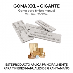Goma para timbre automático o manual numero 158
