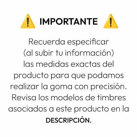 Goma para timbre automático o manual numero 90