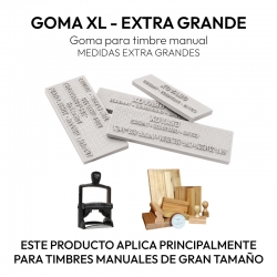 Goma para timbre automático o manual numero 90
